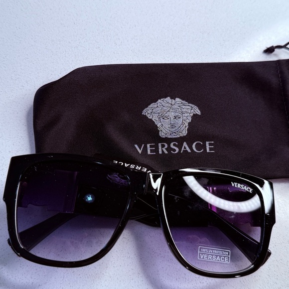 Versace Black and Purple Sunglasses - Picture 1 of 7